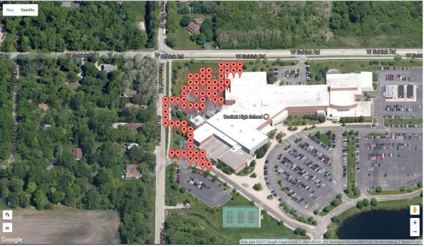 GPS output visualized